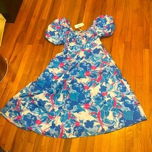 GINGHAM & HEELS Seline MIDI Dress! Never worn still has tags!